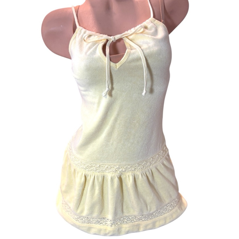VTG Y2K Victoria’s Secret Moda International Yellow Terry dress beach coverup - Picture 7 of 16